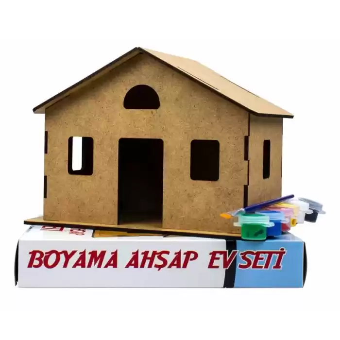 Emin Em730 Boyama Ahşap Ev Seti