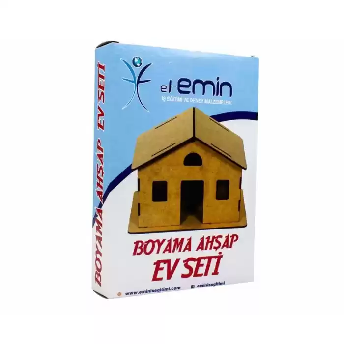 Emin Em730 Boyama Ahşap Ev Seti