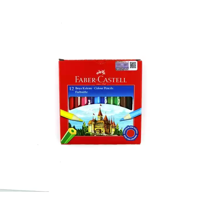 FABER 12 RENK KURU BOYA KALEMİ YARIM BOY 116412