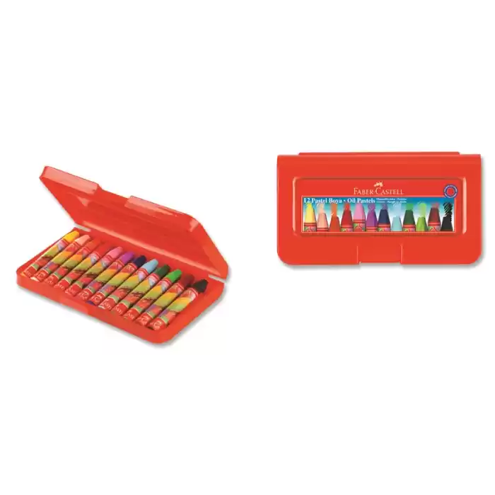 FABER 12 RENK PASTEL BOYA (PLASTİK KUTU) 52811251120