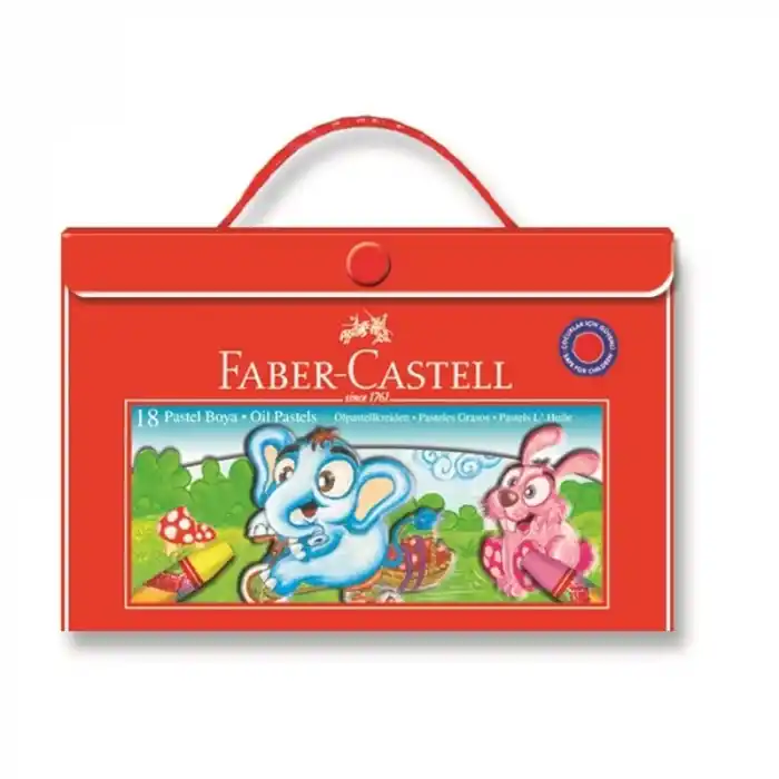 Faber 18 Renk Çantalı Pastel Boya 125119