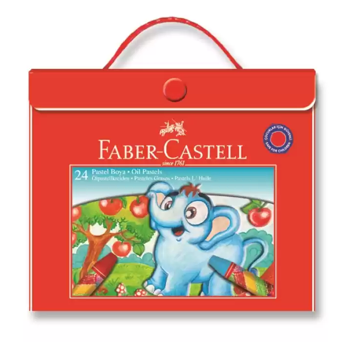 FABER 24 RENK ÇANTALI PASTEL BOYA 52811251250