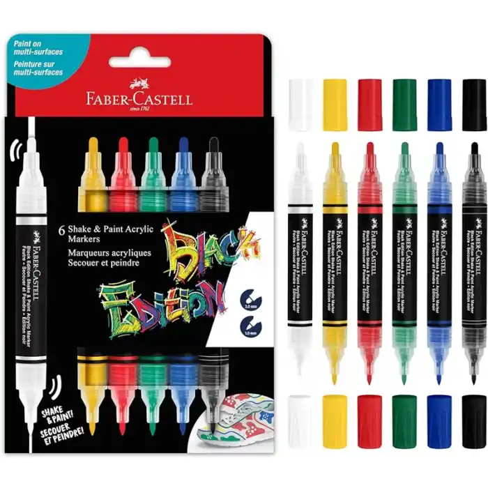 FABER BE SHAKE&PAINT MARKER 6 LI KLASİK 5188285507
