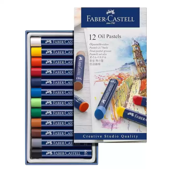 FABER CREATIVE STUDIO 12 RENK YAĞLI PASTEL BOYA 127012