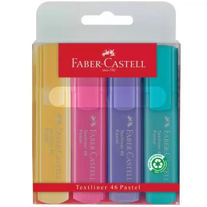 FABER FOSFORLU KALEM 4 LÜ PASTEL RENKLER 154610