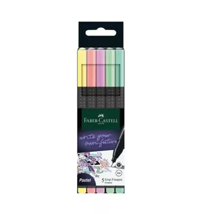 FABER GRIP FİNEPEN PASTEL 5 Lİ 20151602