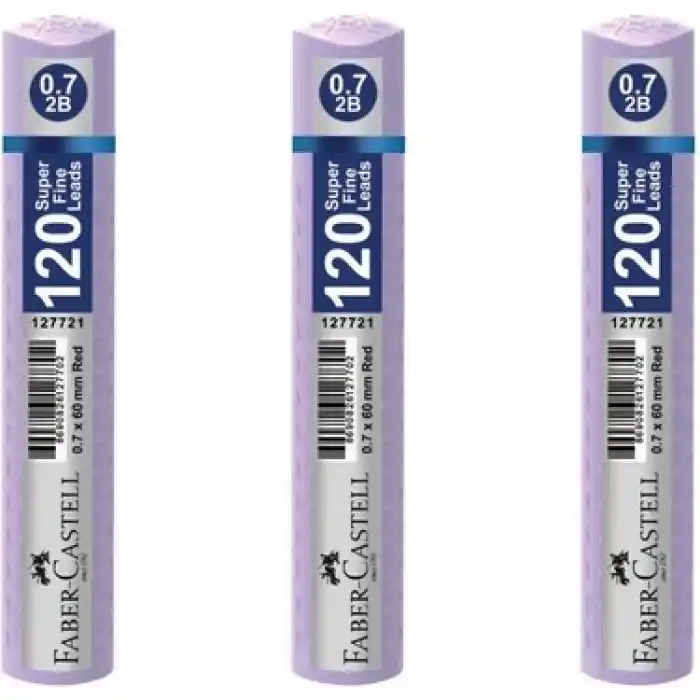 FABER GRIP MİN 0.7 PASTEL MOR 60 MM 120 Lİ TÜP 127738