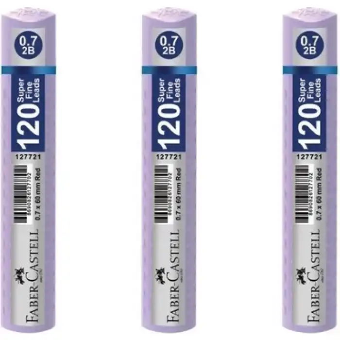 FABER GRIP MİN 0.7 PASTEL MOR 60 MM 120 Lİ TÜP 127738