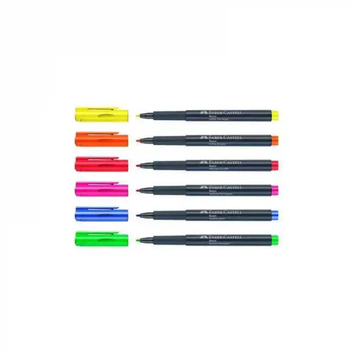 FABER METALİK MARKER NEON RENK 6 LI 401608060