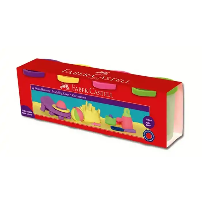 FABER OYUN HAMURU 4 RENK PASTEL 51700000430