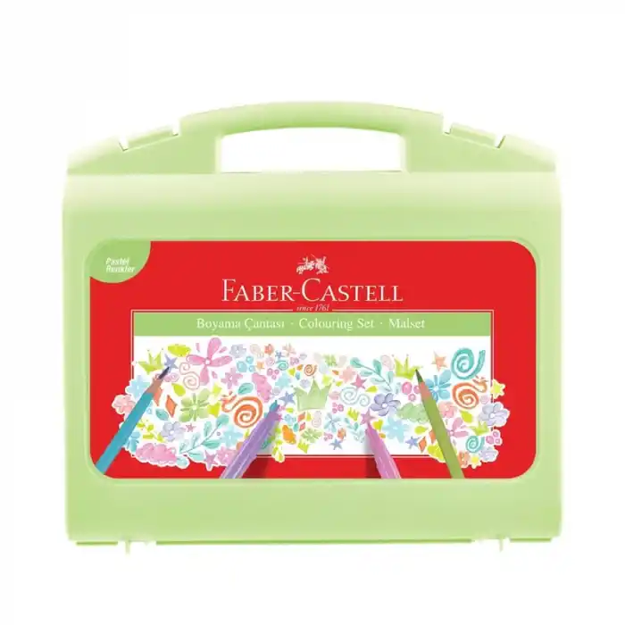 Faber Pastel Renkler Boyama Çantası 000122