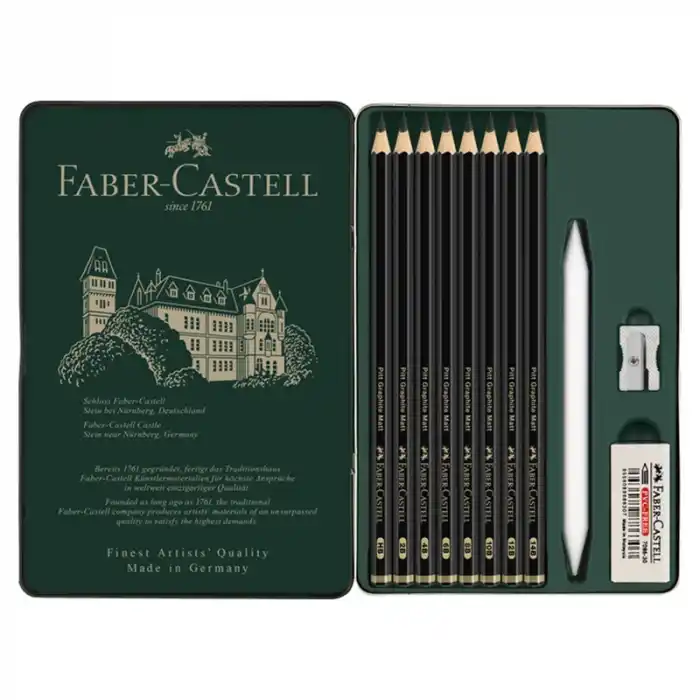 FABER PITT MATT DERECELİ KALEM 11 PARÇA SET 65115220