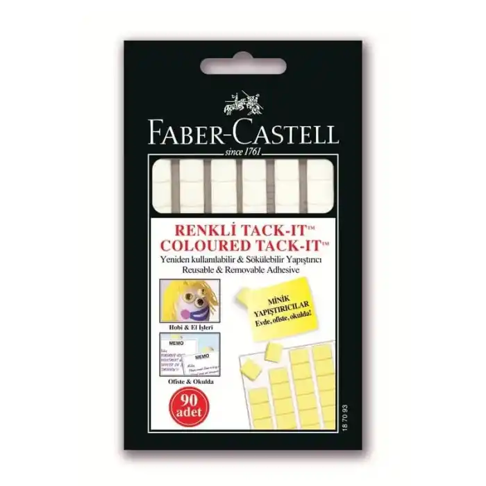 FABER TACK-IT SARI/MOR/ORANJ RENKLER 50 GR 90 LI 51301870930