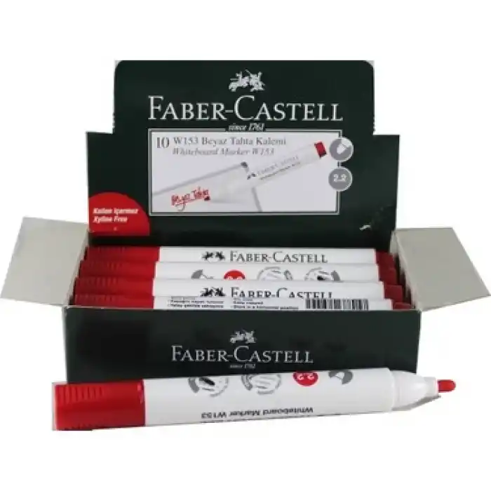 Faber W153 Kırmızı Tahta Kalemi 254029