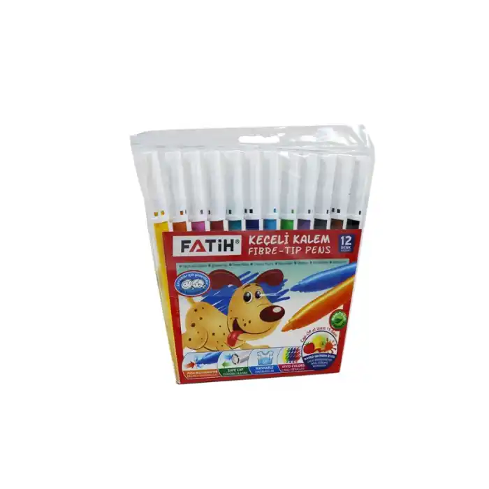 FATİH 12 RENK KEÇELİ KALEM TAKIM 34020