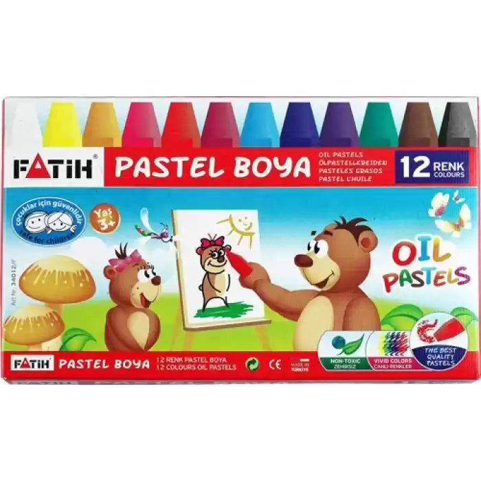 FATİH 12 RENK PASTEL BOYA 34012