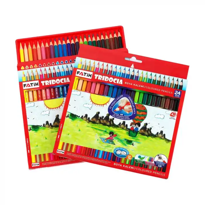 FATİH 24 RENK TRIDOCIA KURU BOYA TAM BOY 33260