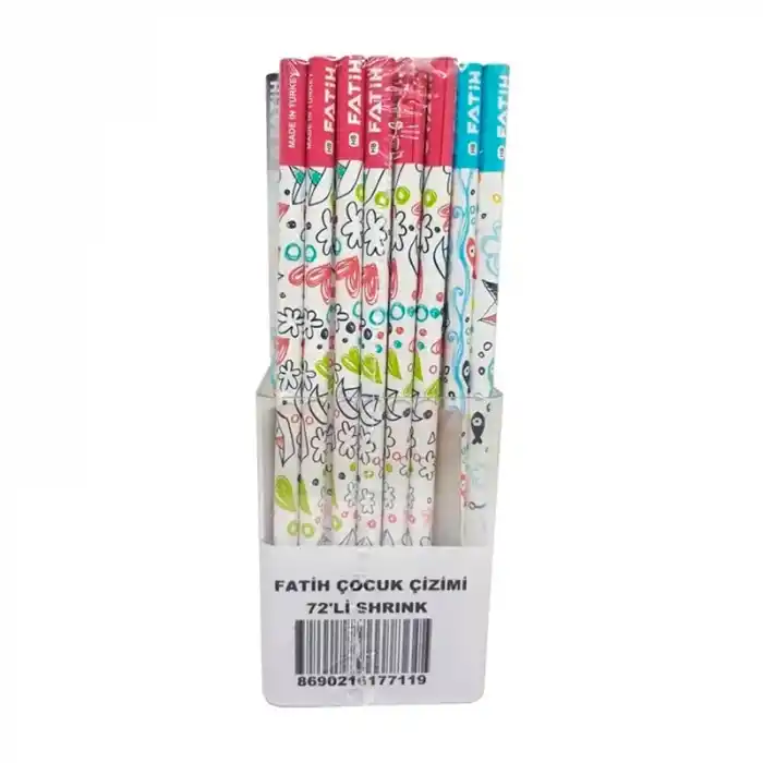FATİH ÇOCUK ÇİZİMİ KURŞUN KALEM 72 Lİ KUTU 17710