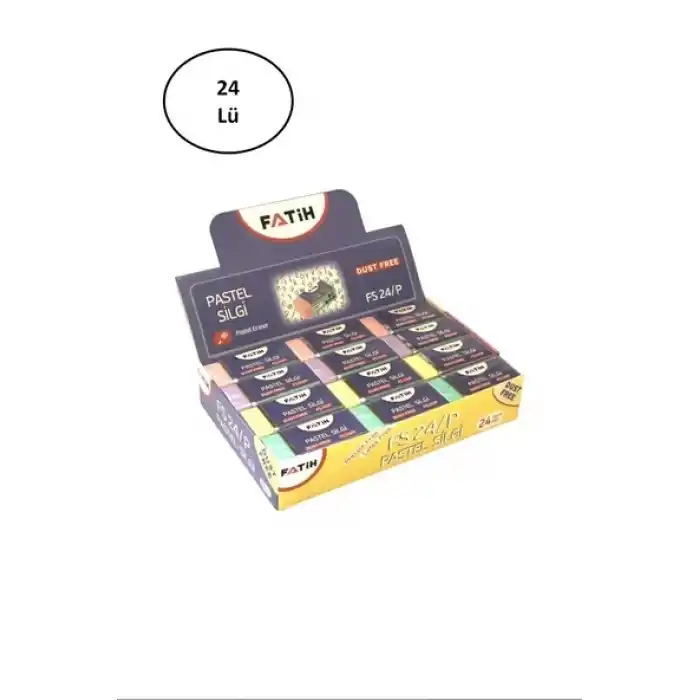 FATİH FS24 PASTEL RENKLİ SİLGİ 24 LÜ 36035