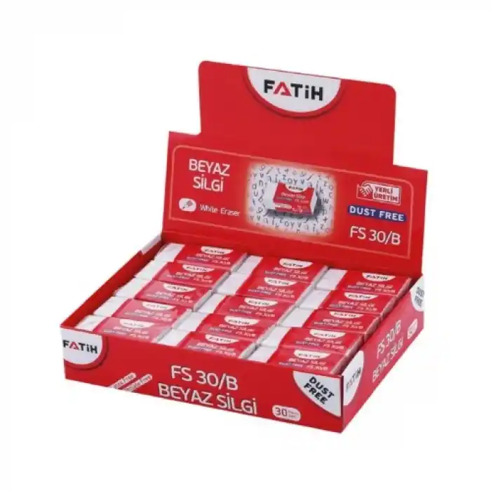 FATİH FS30 BEYAZ SİLGİ 30 LU 36010 (KAMPANYALI)