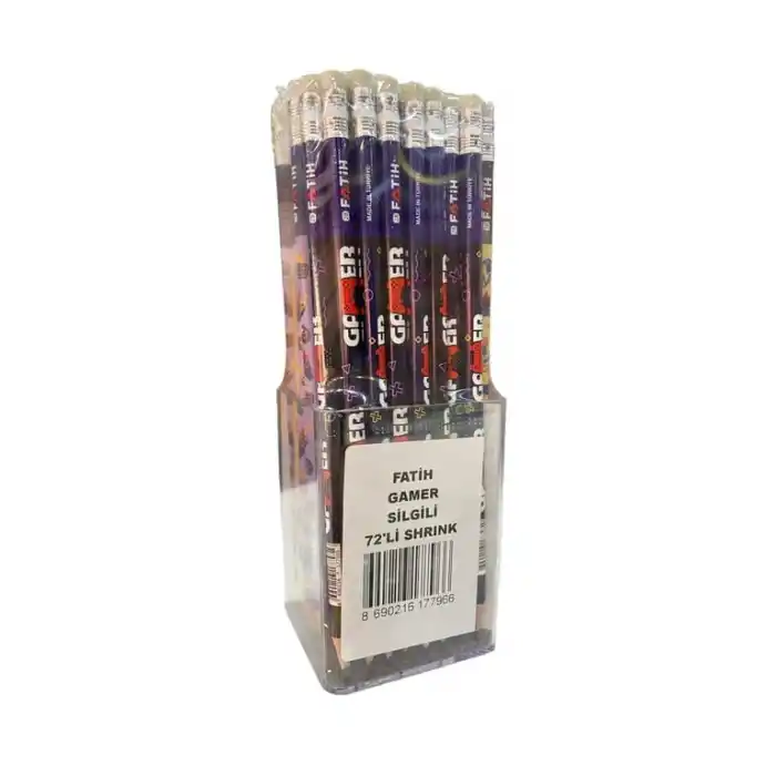 FATİH GAMER SİLGİLİ KURŞUN KALEM 72 Lİ 17795