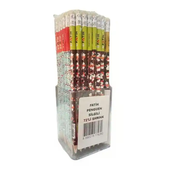 FATİH PENGUEN SİLGİLİ KURŞUN KALEM 72 Lİ 17825