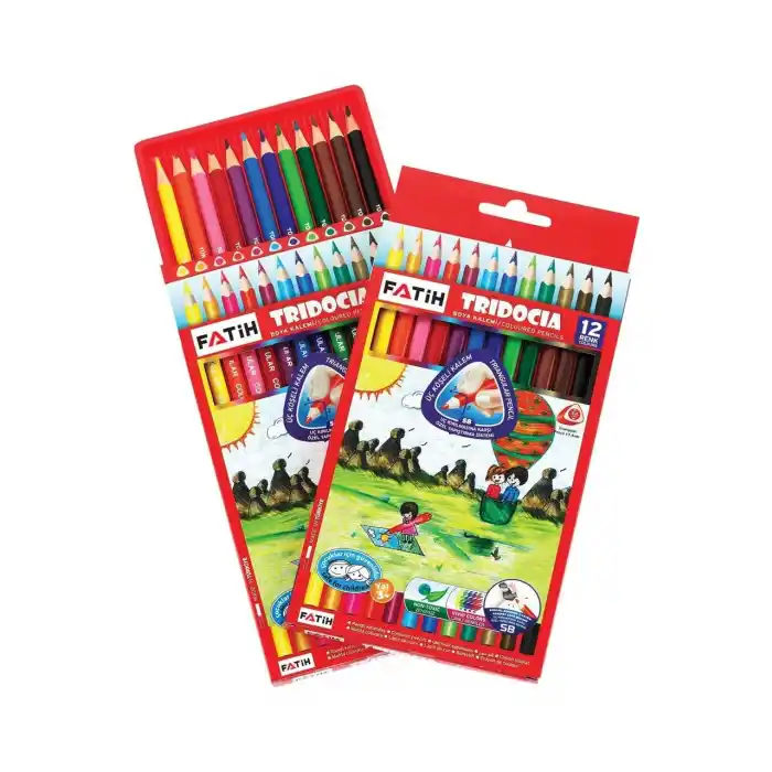 FATİH TRIDOCIA 12 RENK TAM BOY KURU BOYA 33250
