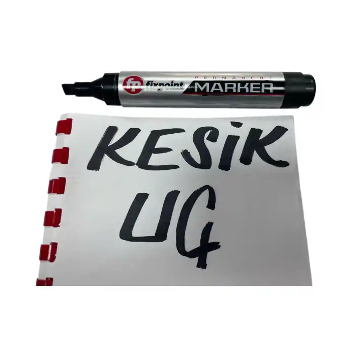 Fixpoint Permanent Koli Kalemi Kesik Uç SİYAH Renk 6 mm.