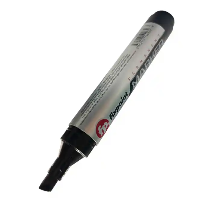 Fixpoint Permanent Koli Kalemi Kesik Uç SİYAH Renk 6 mm.