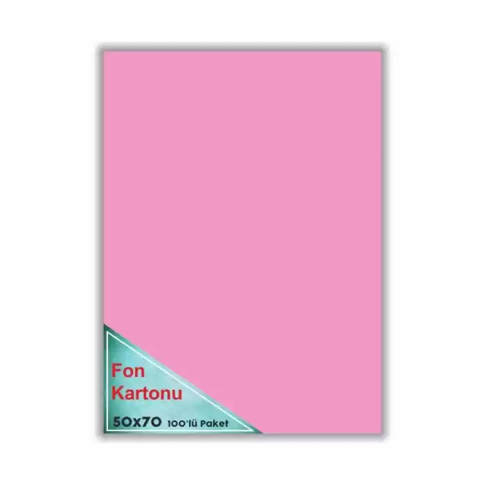 Çınar Fon Kartonu Pembe 48x68 100 Lü 50006