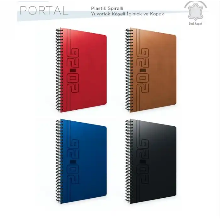 GIPTA 422-PLK PORTAL 20X28 SPİRALLİ HAFTALIK AJANDA+DEFTER