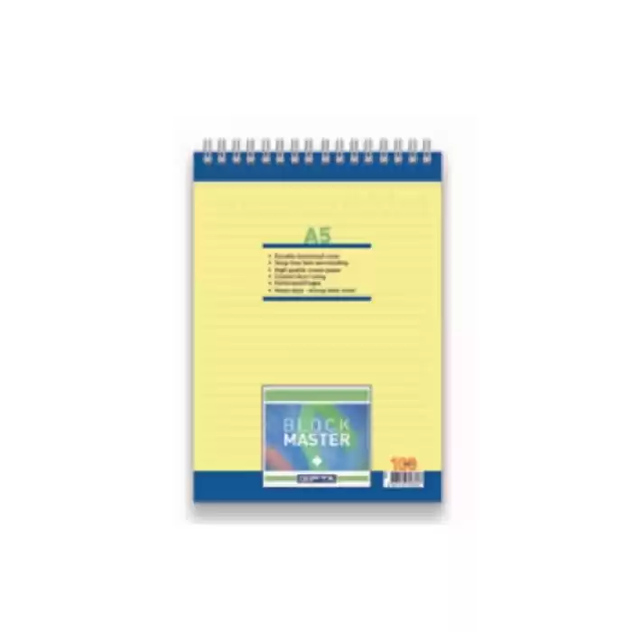 GIPTA BLOCK MASTER A5 100 YP. ÇİZGİLİ SPR. BLOKNOT 1384