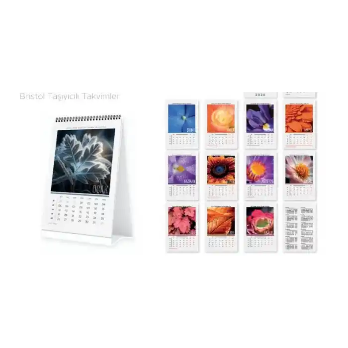 GIPTA FLOWER 13X19,5 BRİSTOL ÜÇGEN TAKVİM 1319