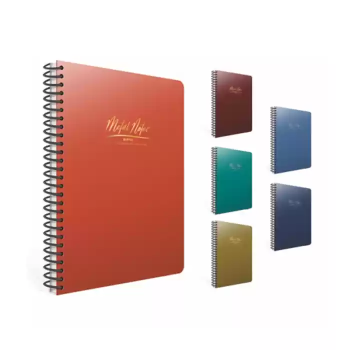 GIPTA METAL NOTES 17X24 80 YP DÜZ SPR PP KAPAK DEFTER 5541