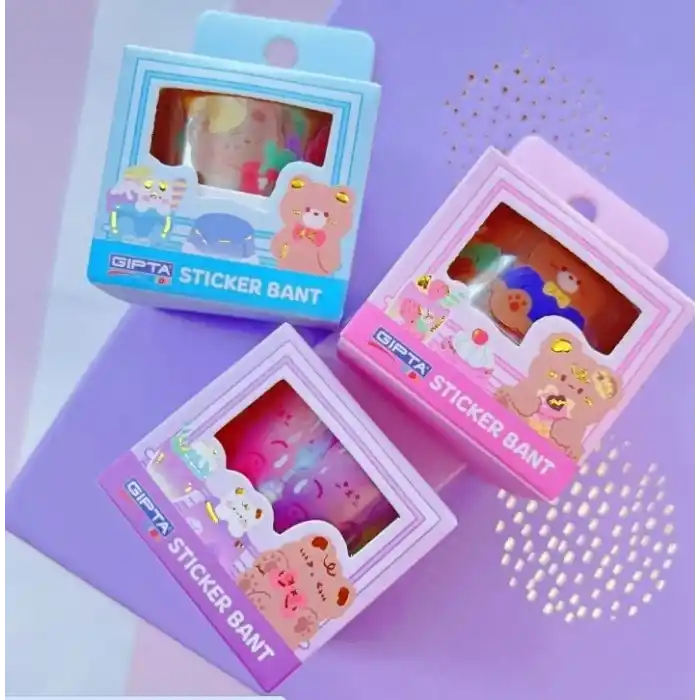 GIPTA STICKER BANT - CUTE ANIMALS 2,5CMX2MT 4TASAR. MIX K8906