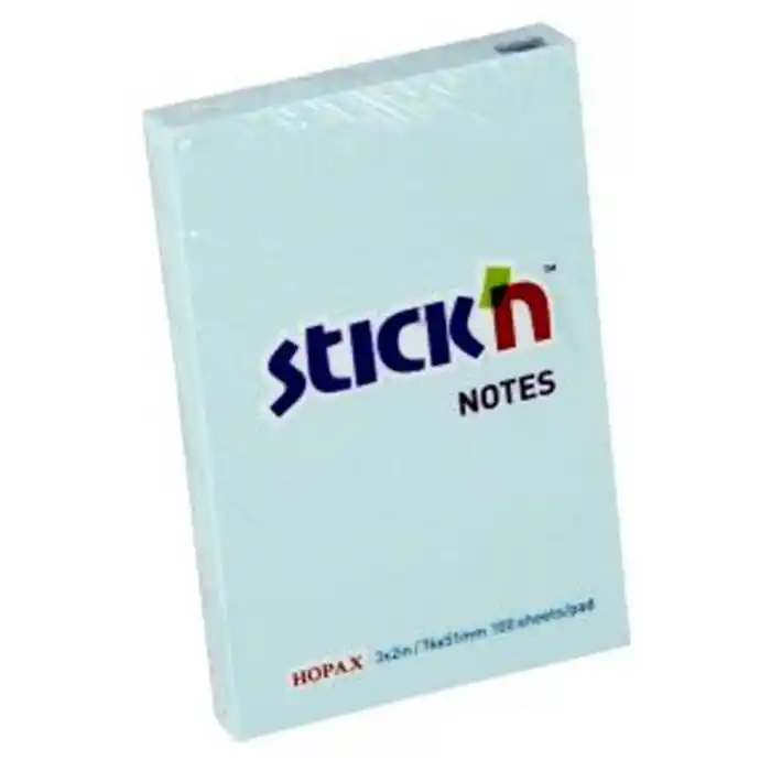 GIPTA STICKN 76X51 PASTEL MAVİ YAPIŞKANLI NOT KAĞIDI 100 YP 21146