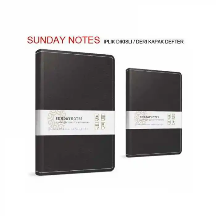 Gıpta Sunday 17x24 140 Yp. Çizgili İplik Dik. Deri Kapak Defter 6065