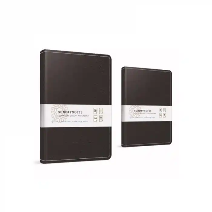 Gıpta Sunday 17x24 140 Yp. Kareli İplik Dik. Deri Kapak Defter 6066