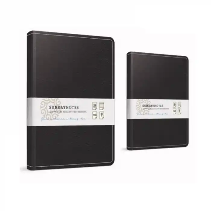 Gıpta Sunday 19x26 140 Yp. Kareli İplik Dik. Deri Kapak Defter 4928