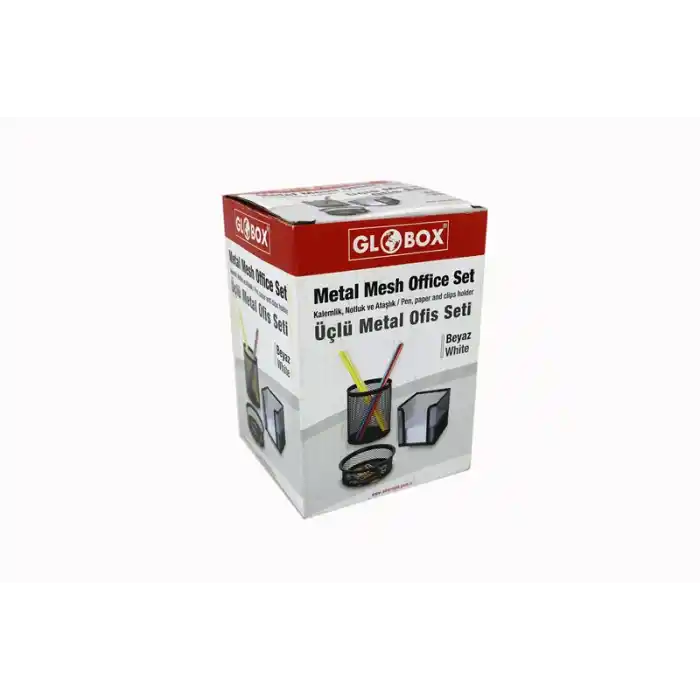 GLOBOX 6643-6154 METAL KALEMLİK SETİ 3 LÜ