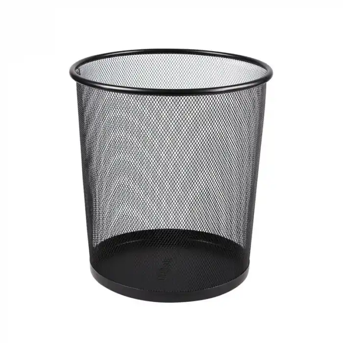 GOGI 3010 METAL SİYAH FILE ÇÖP KOVASI 10 LT