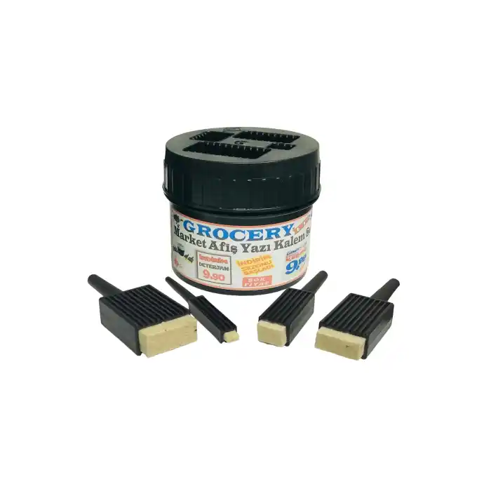 Grocery Market Yazı Kalem Seti 4 lü Afiş İndirim Yazı Kalem Seti