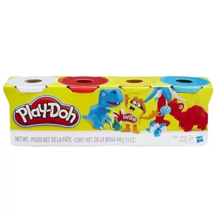 HASBRO PLAY-DOH 448 GR 4 RENK OYUN HAMURU B5517