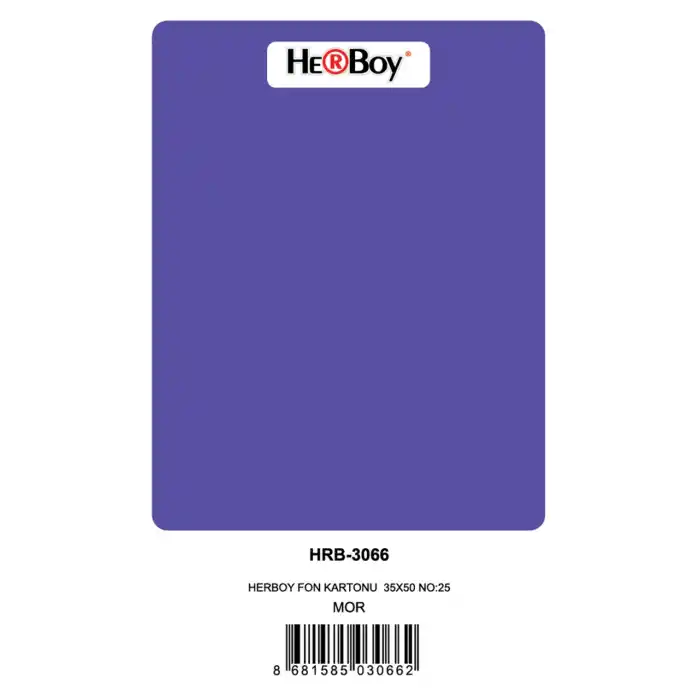 HERBOY FON KARTONU 35X50 NO:25 MOR 100 LÜ HRB-3066