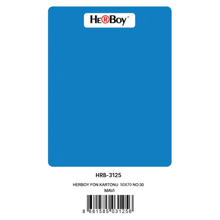 Herboy Fon Kartonu 50x70 Koyu Mavi No:30 160 Gr 100 Lü Hrb-3125