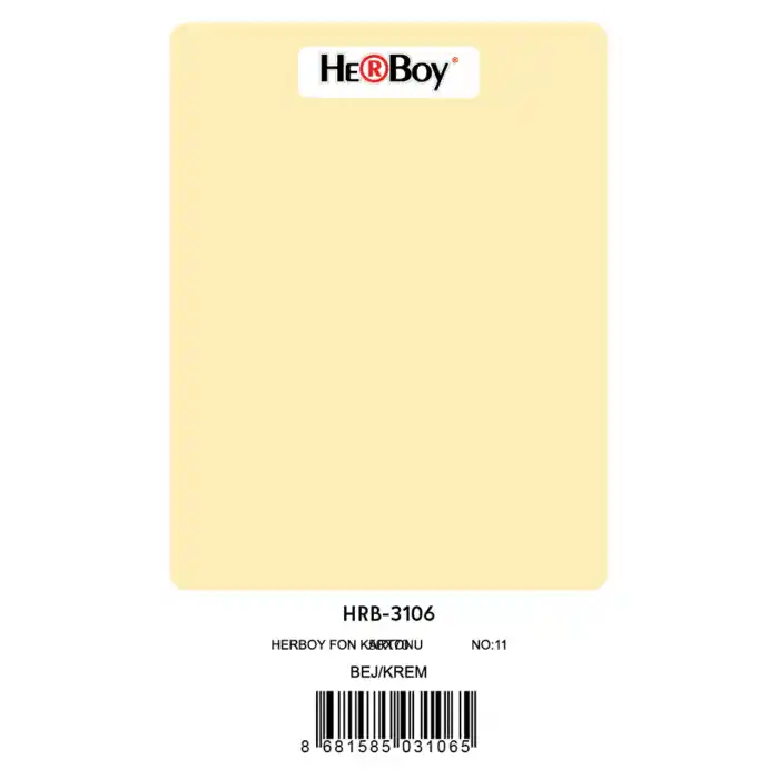 HERBOY FON KARTONU 50X70 KREM NO:11 160 GR 100 LÜ HRB-3106