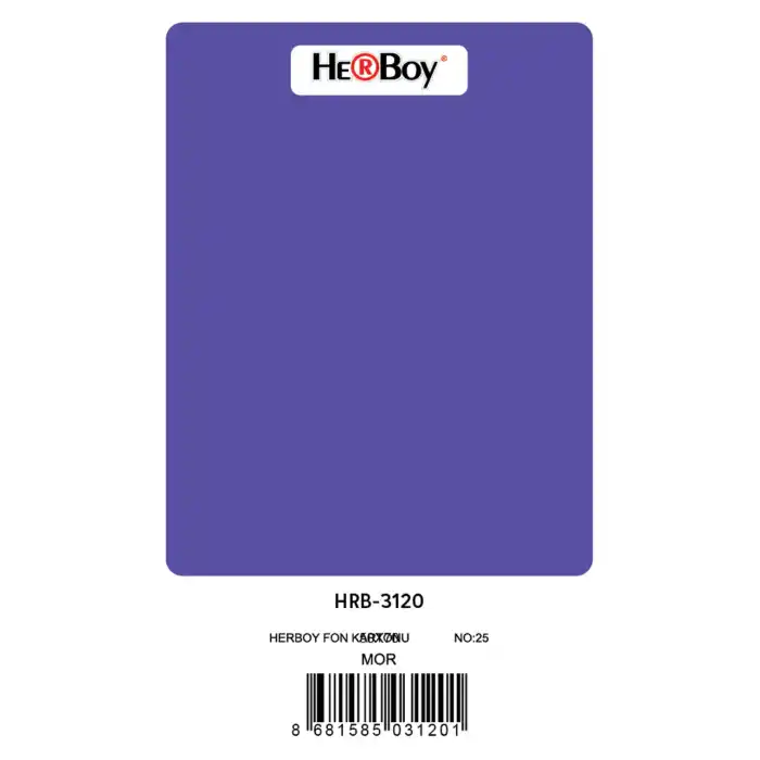 HERBOY FON KARTONU 50X70 MOR NO:25 160 GR 100 LÜ HRB-3120