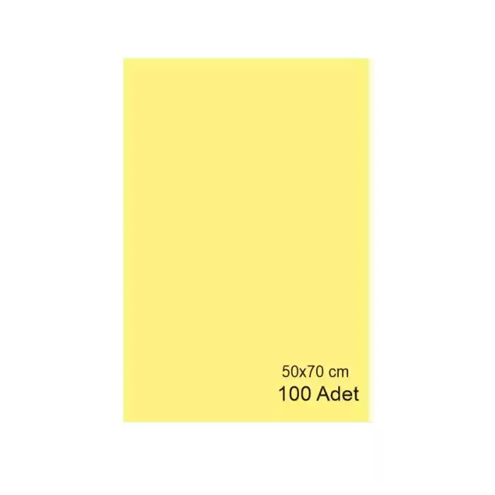 HERBOY HRB3111 FON KARTONU 50X70 AÇIK SARI 160 GR NO:16 100 LÜ