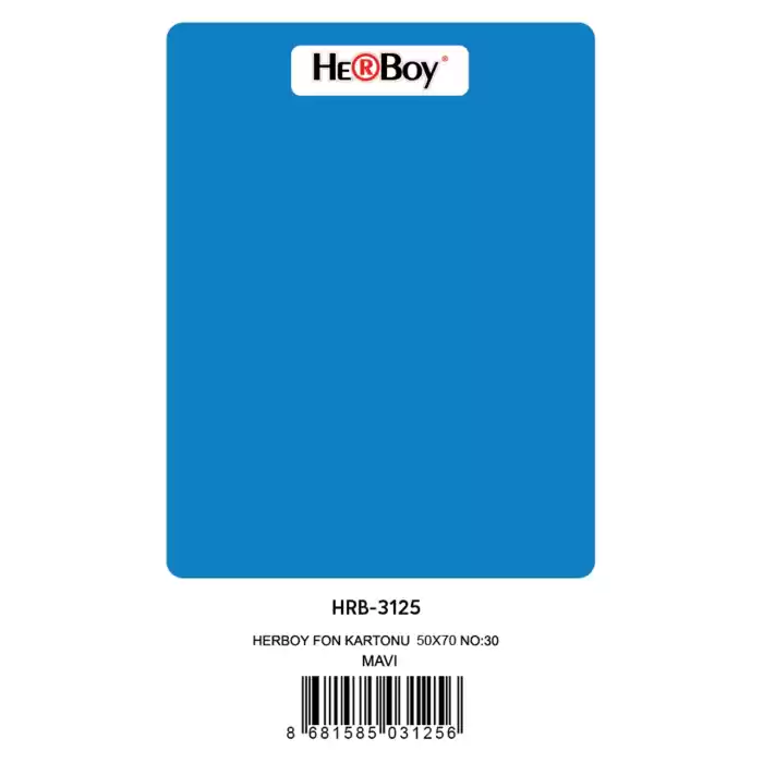 HERBOY HRB-3125 FON KARTONU 50X70 KOYU MAVİ 160 GR NO:30 100 LÜ