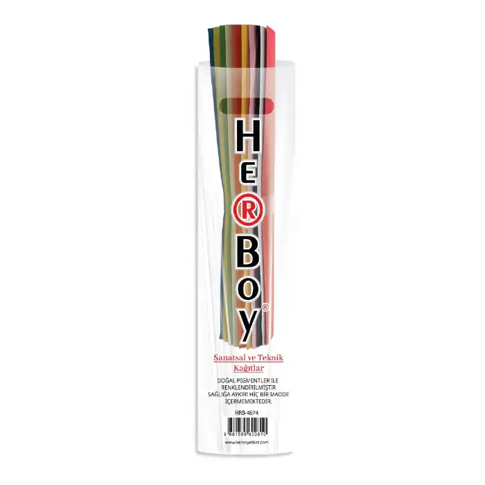 HERBOY RULO FON KARTONU 10 RENK 120 GR.50X70  HRB39669